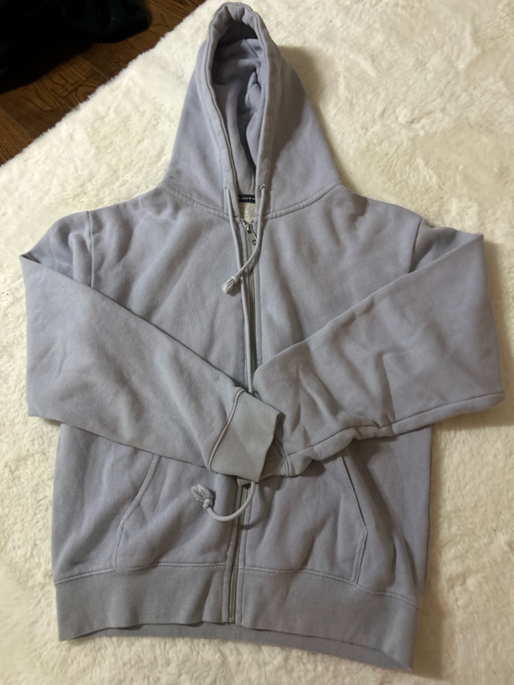 Brandy Melville Full-Zip Hoodie with Hood and Pockets